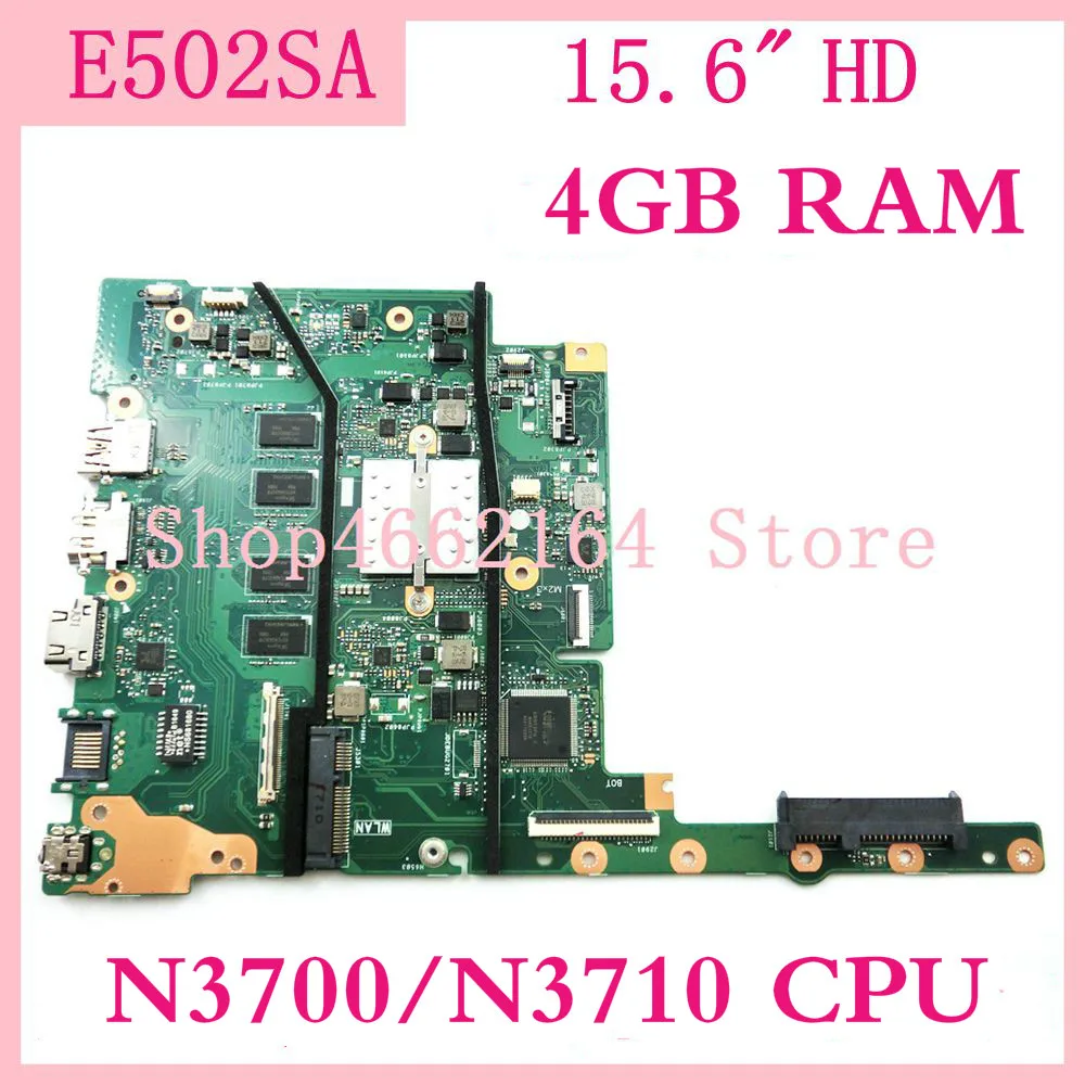 E502SA материнская плата N3700/N3710 CPU 4 Гб RAM Материнская ASUS E402S E402SA 14 &quotматеринская для