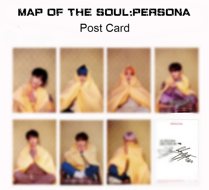 [MYKPOP] KPOP карта душа: Персональная открытка, 7 шт./set-6sets, KPOP Bangtan Fans коллекция SA19120706
