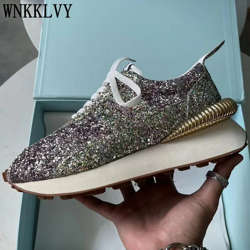 

Autumn new Thick Sole Casual Daddy Shoes hot selling Women real leather Flat platform Sneakers Outdoor Walk Tennis Shoes 2021