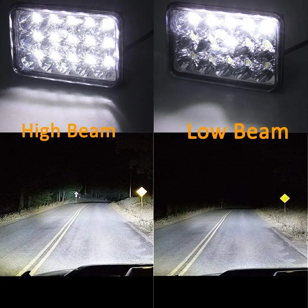 1 шт. светодиодные лампы для авто 4x6 &quotсветодиодный проектор фара 20 Вт + 8 площадь 5