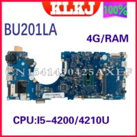 bu201la original motherboard is suitable for asus pro bu201 bu201l bu201la laptop motherboard 100 test with i7 4200u 4gbram