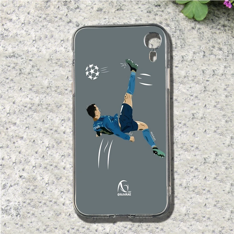 Cristiano Ronaldo Мягкий ТПУ чехол для мобильного телефона чехол для Iphone 4, 4S 5 5S SE 5C 6 6S 7 8 Plus X XS XR Max Shell