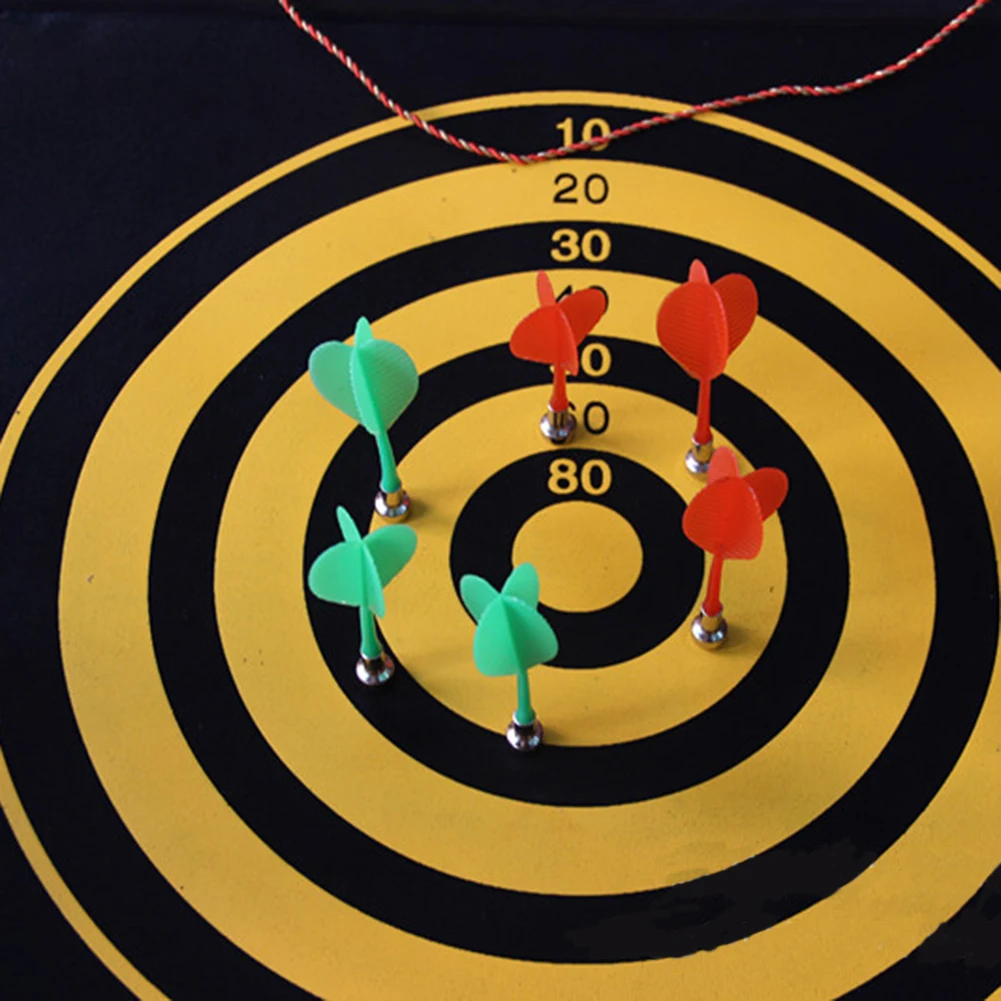 Магнитная доска для дротика детей двусторонняя подвесная безопасных игр 12/15