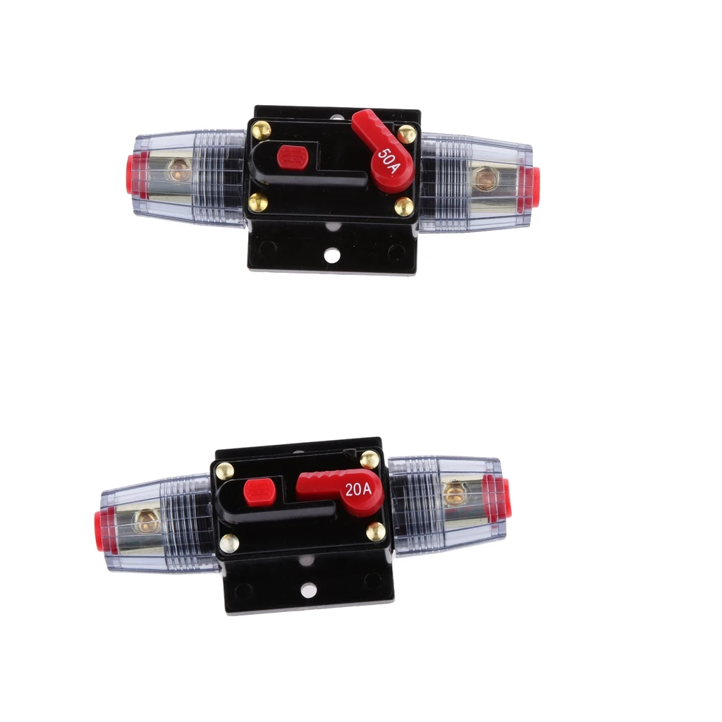 

Премиальный Автомобильный Автоматический выключатель премиум-класса Seabuy, 2 шт., предохранитель, инвертор сброса, 50 А + 20 А