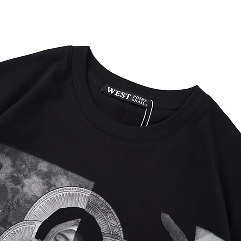 Новинка мужские футболки 19ss с изображением девы Марии и Иисуса в стиле хип-хоп