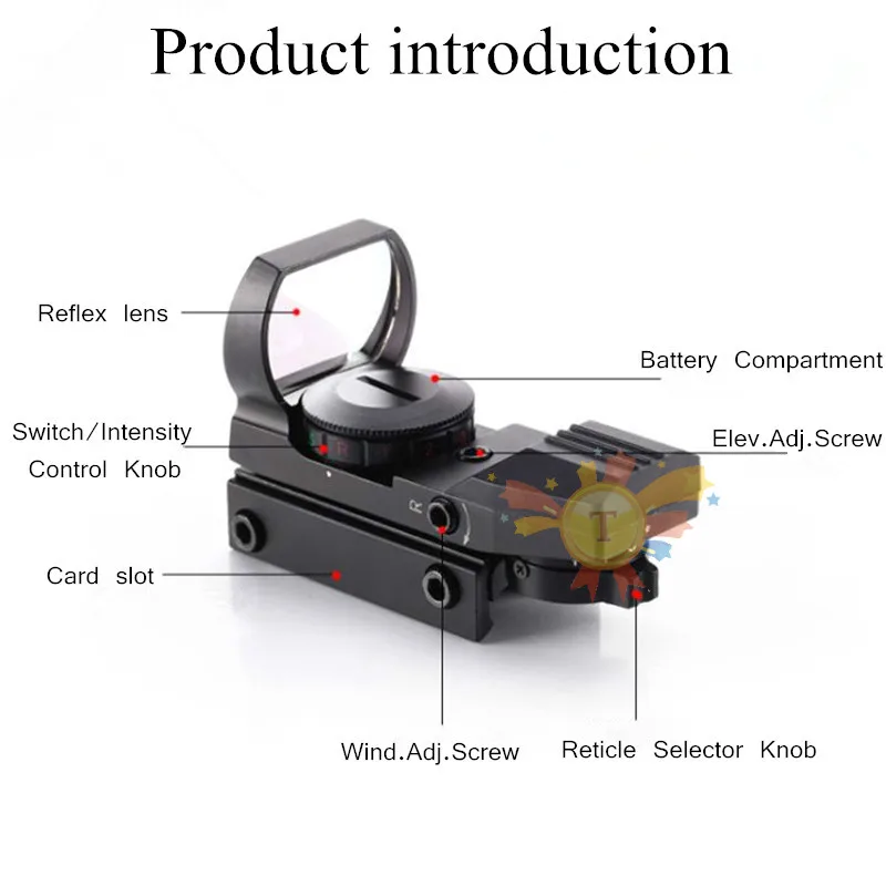 Горячая 20 мм рельсовый прицел охотничья оптика голографическая красная точка