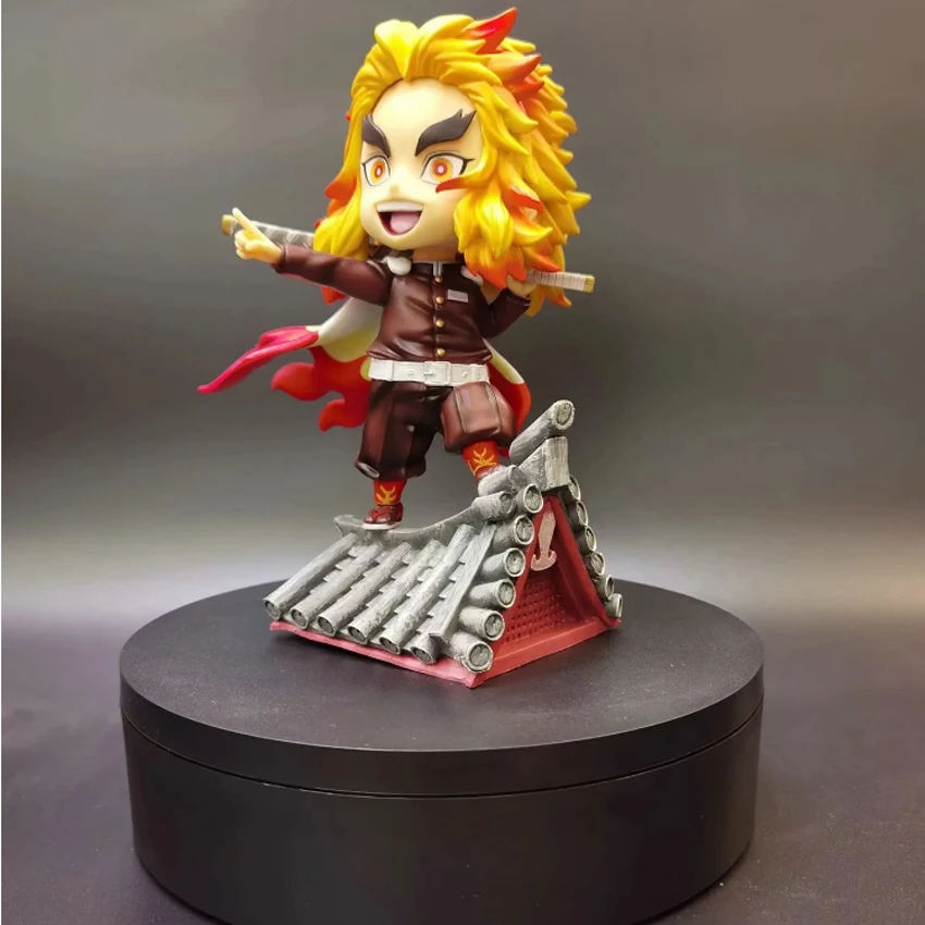 Такерлама 1 шт. 18 см убийца демонов Муген поезд Rengoku Kyoujurou фигурка Kimetsu No Yaiba