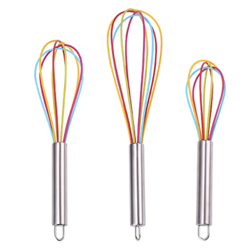 

1pcs Drink Whisk Mixer Egg Beater Silicone Egg Beaters Kitchen Tools Hand Egg Mixer Cooking Foamer Wisk Cook Blender