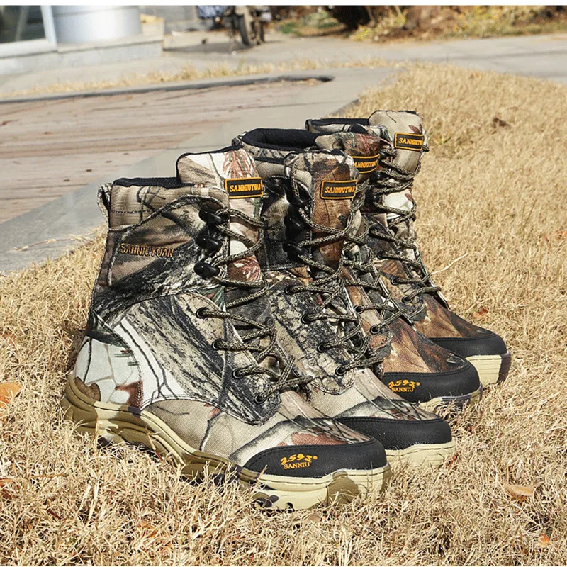 Ботинки камуфляжные мужские тактические водонепроницаемая Спортивная обувь для
