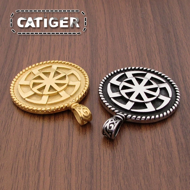 Бесплатная доставка панк нержавеющая сталь 316L серебряный цвет славянская