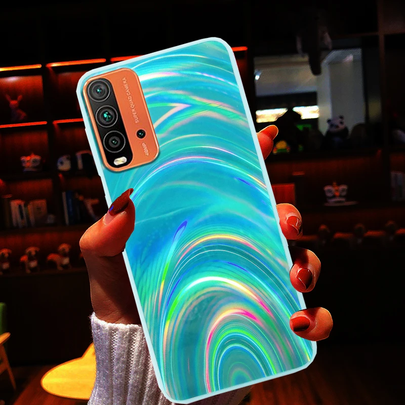 Зеркальный чехол из ТПУ для XiaoMi RedMi Note 10 10s 9 9s 9T 9A 9AT 9C GLOBAL NFC POCO X3 PRO M3 | Мобильные
