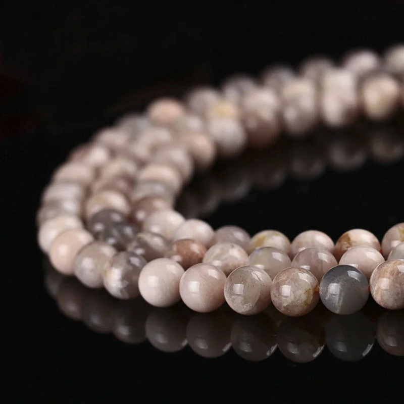 4 12 мм круглые бусины из натурального солнечного камня для браслета и ожерелья