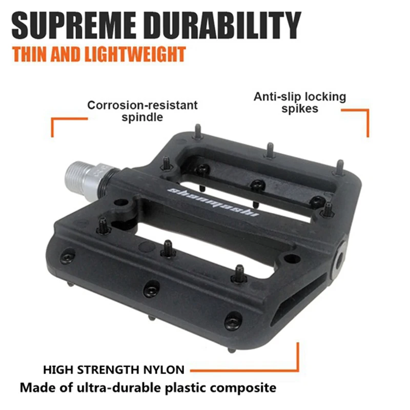 

Nylon Pedal Mountain Bike Bearing Pedal Bike Pedal Wearable and Comfortable Big Pedal Bike Accessories Road Bike Pedals