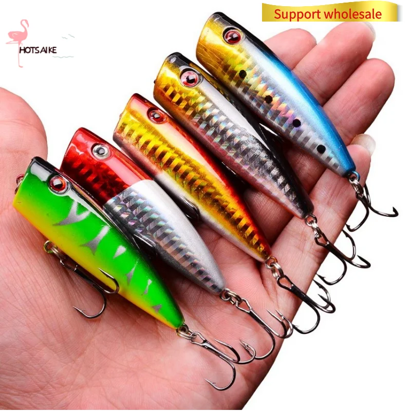 

1Piece Minnow Fishing Lure Easy Shiner Chatter Bait 6.5cm 8.3g Wobbler Popper Spoon 3D Eyes Jerkbait Sea Fishing Tackle