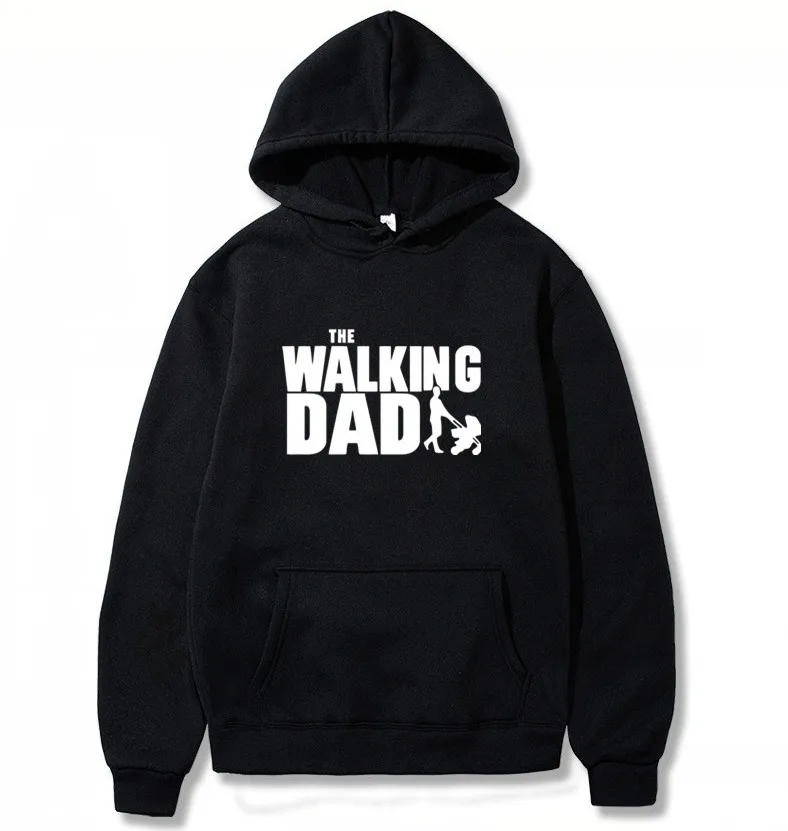 Толстовка ходячий папа мужские топы повседневные хлопковые Кофты на День отца