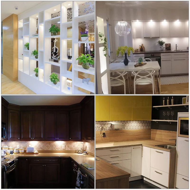 etrnled led under cabinet lights 12v 3w surface mounted mini spotlight kit home interior kitchen showcase wardrobe cupboard lamp free global shipping