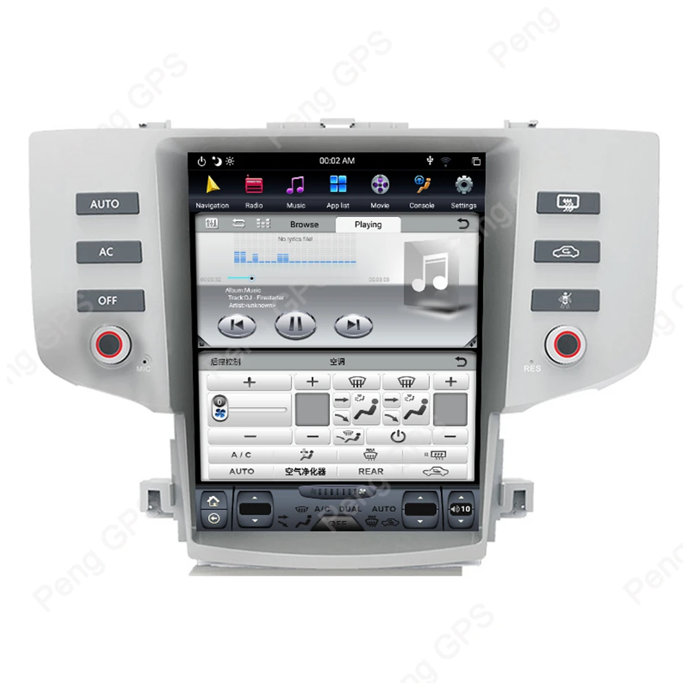 Авто радио для Toyota Mark X Reiz 2005-2009 мультимедийный рекордер 1920*1080 GPS-навигация DVD-плеер