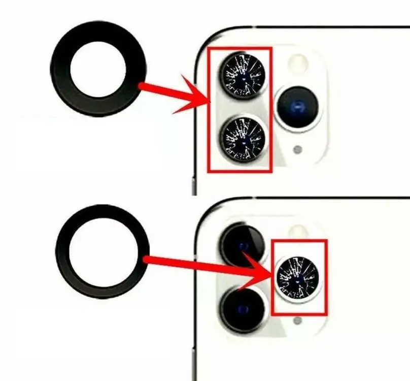 10XBack камера стекло объектива для Apple iPhone 11 12 pro Max задняя стеклянный объектив X Xs max Xr