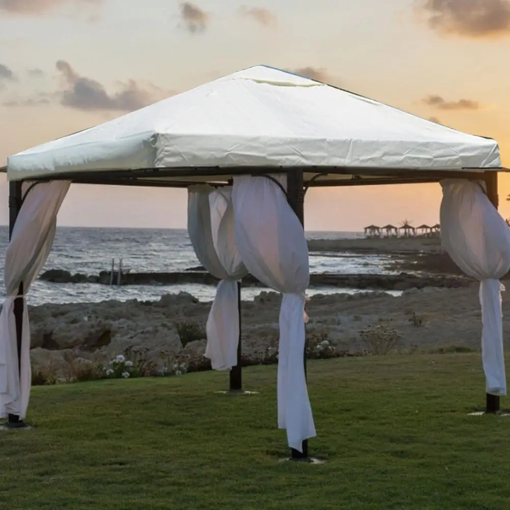 Верхняя крышка для палатки 300D полиэстер ткань патио Gazebo блок с УФ-лучами верхняя
