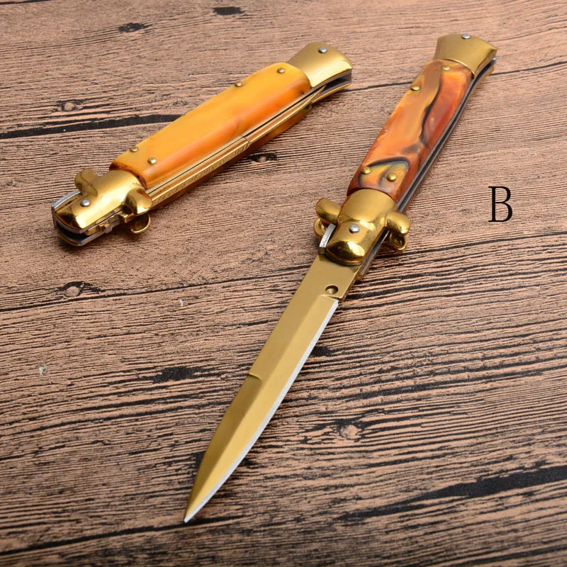 Складной нож тактический карманный клинок из стали 440с с зеркальным лезвием и