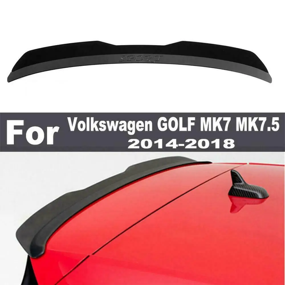 

Black Rear Roof Spoiler Wing For Volkswagen VW Golf7 MK7 MK7.5 GTI/R 2014-2018