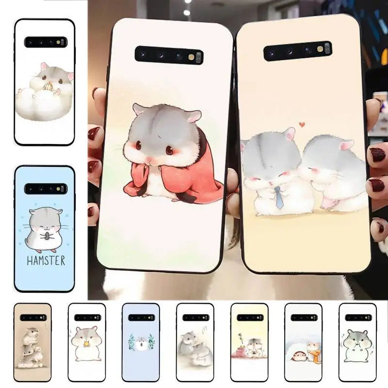

YNDFCNB Cartoon Hamster Phone Case for Samsung S10 21 20 9 8 plus lite S20 UlTRA 7edge