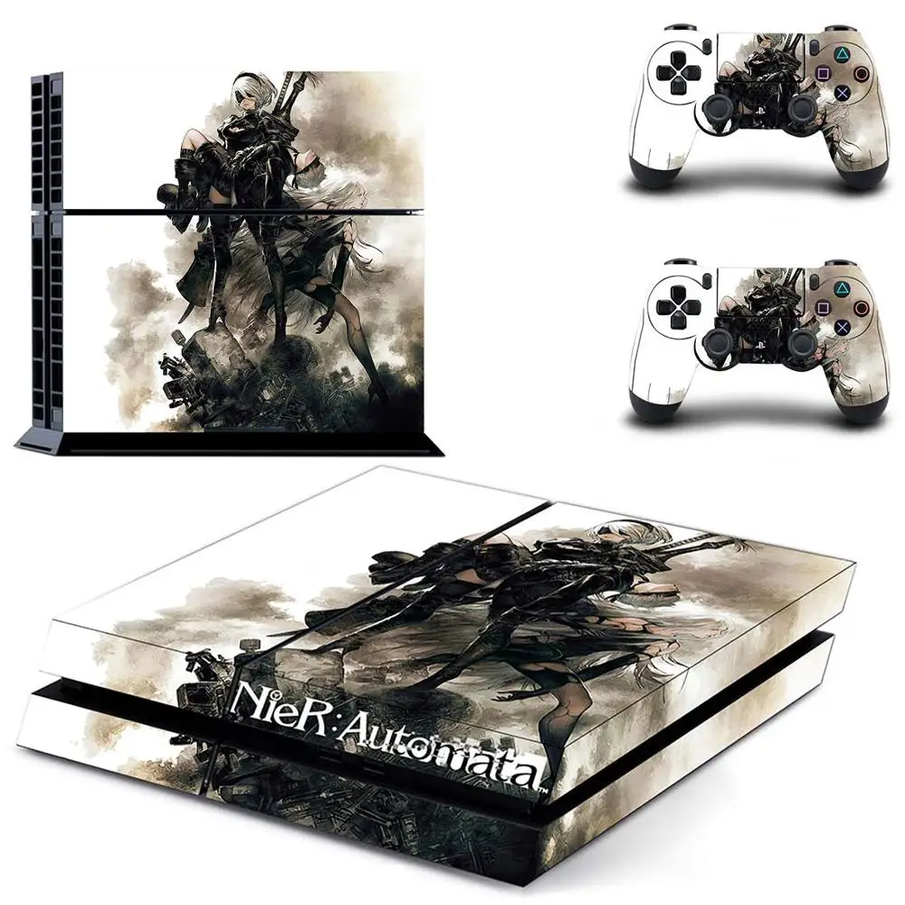 NieR Automata полноразмерные лицевые панели PS4 наклейки для PlayStation 4 консоли и