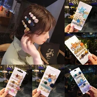 5810pcs women barrette fashion simulation pearl big starfish hair clips for girls hair accessories hairpin jewelry
