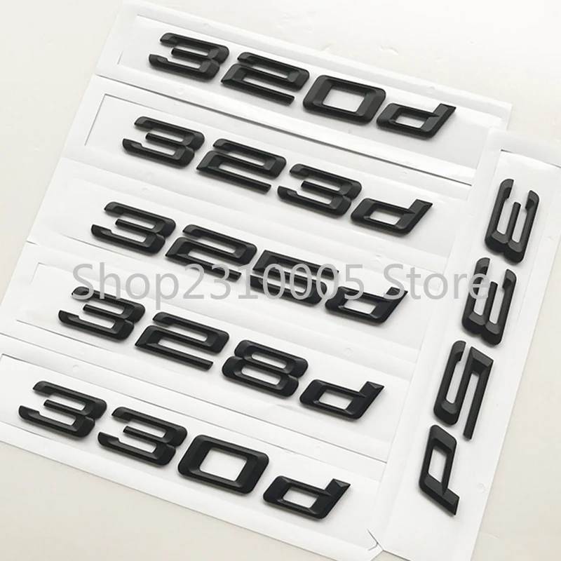 Логотип автомобиля 316d 318d 320d 323d 325d 330d 335d Эмблема багажника BMW 3-series F31 F34 E90 E46 матовый