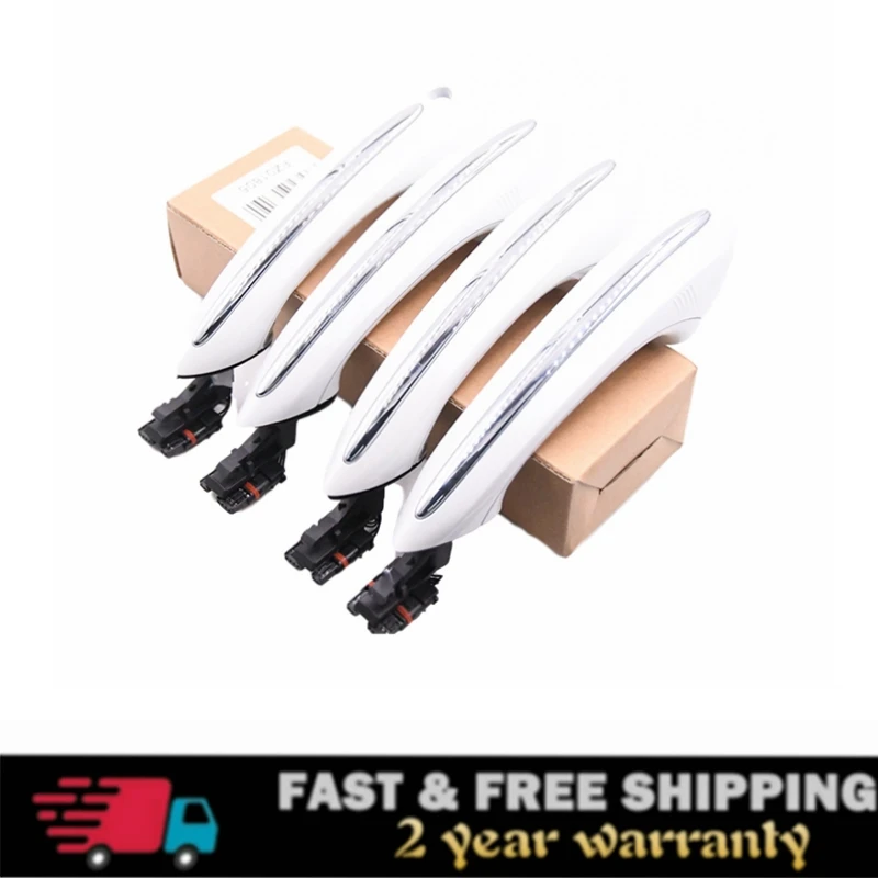 Белого цвета с комфортом доступа Дверные ручки для BMW серий 6 F12 640d 640i 650i M6 51217231931