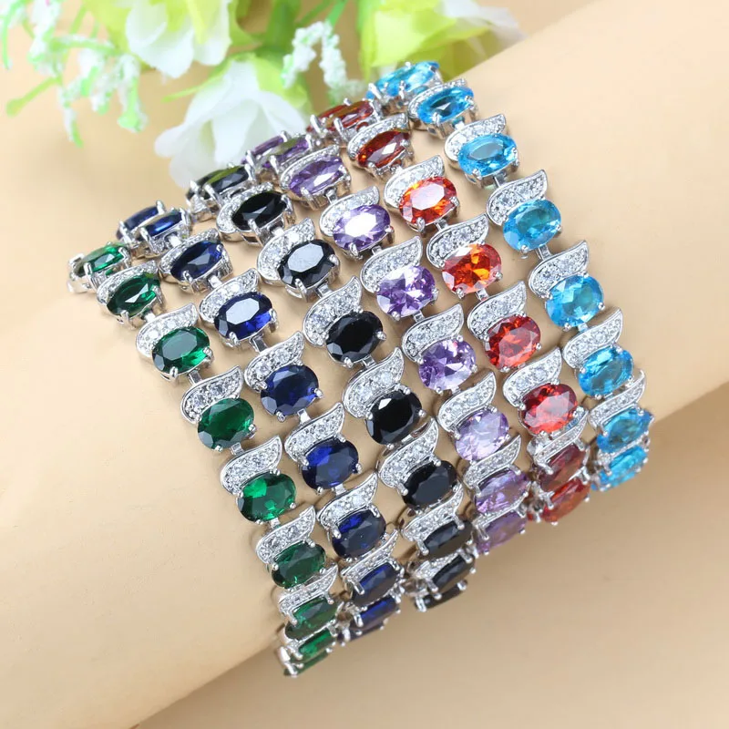 Женский многослойный браслет цепочка с цирконом серебристого цвета|jewelry quartz|jewelry
