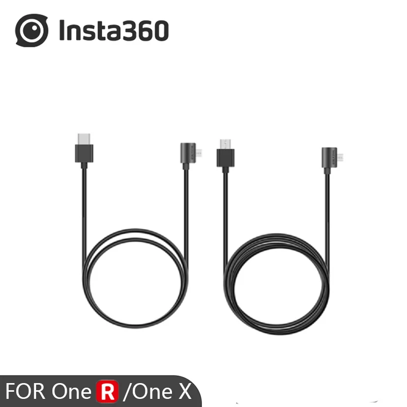 Кабель для передачи данных Insta360 One R/One X/One включает в себя 1 кабель Micro USB к Type C и