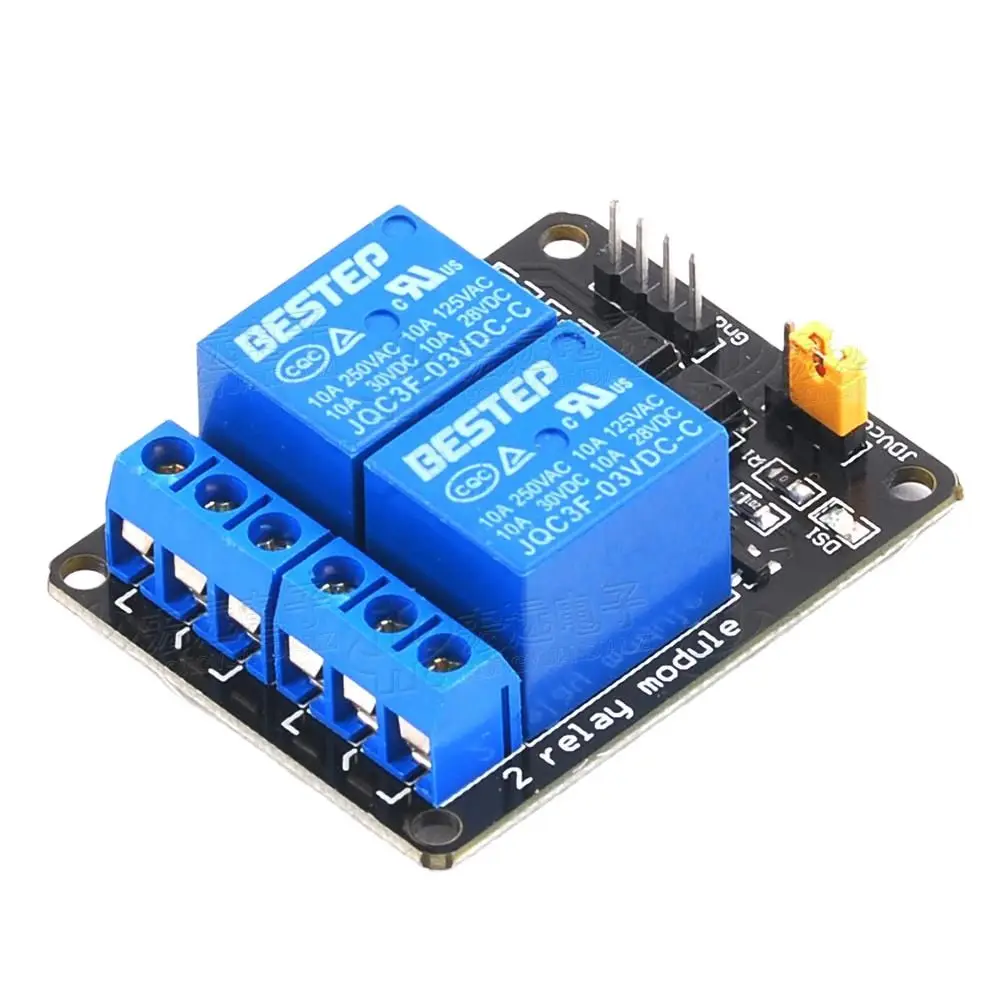 2-way relay module 3V5V12V24V with optocoupler indicator light plc control single-chip microcomputer accessories | Электроника