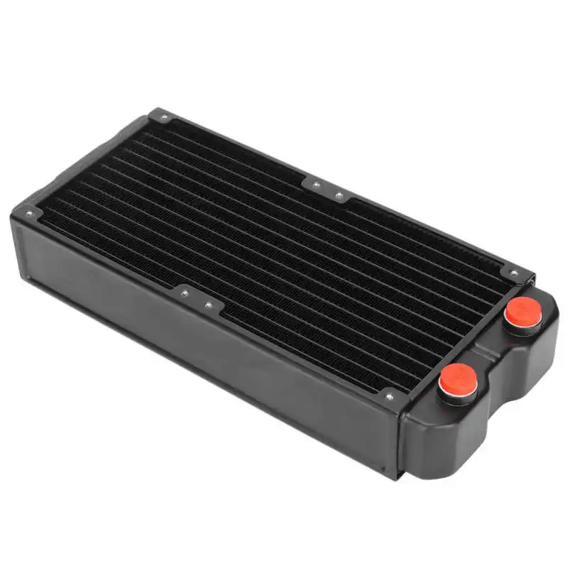 Алюминиевый двухслойный радиатор для водяного охлаждения компьютера толщина 45