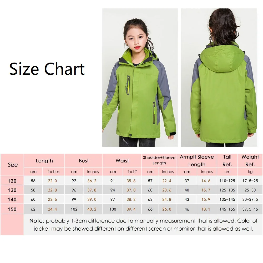 Детская зимняя водонепроницаемая куртка детская ветровка флисовая для