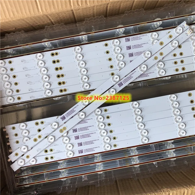 14pcs/set LED strip for Philips 49" 49PUS6501 LB-PF3030-GJD2P6C490712-L-D R B 49AEL2-L KD-49X6000D 49PUH6101 49PUS7272 49PUS6551