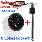 Датчик уровня топлива 0  190 ом + датчик уровня топлива с 7-цветной подсветкой индикатор уровня резервуара для воды датчик уровня топлива