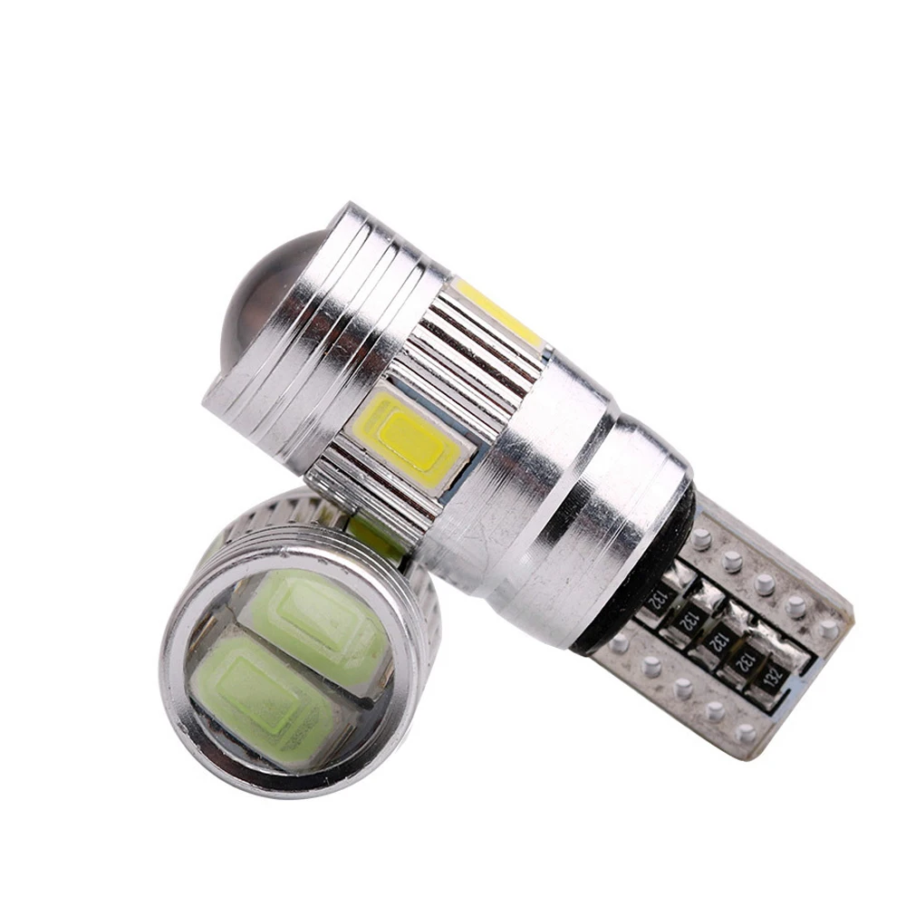 10х машина светодиодный T10 W5W Canbus 5630 6-SMD 12V 168 194 лампы сигнала поворота номерной знак лампы резервные багажник ошибок