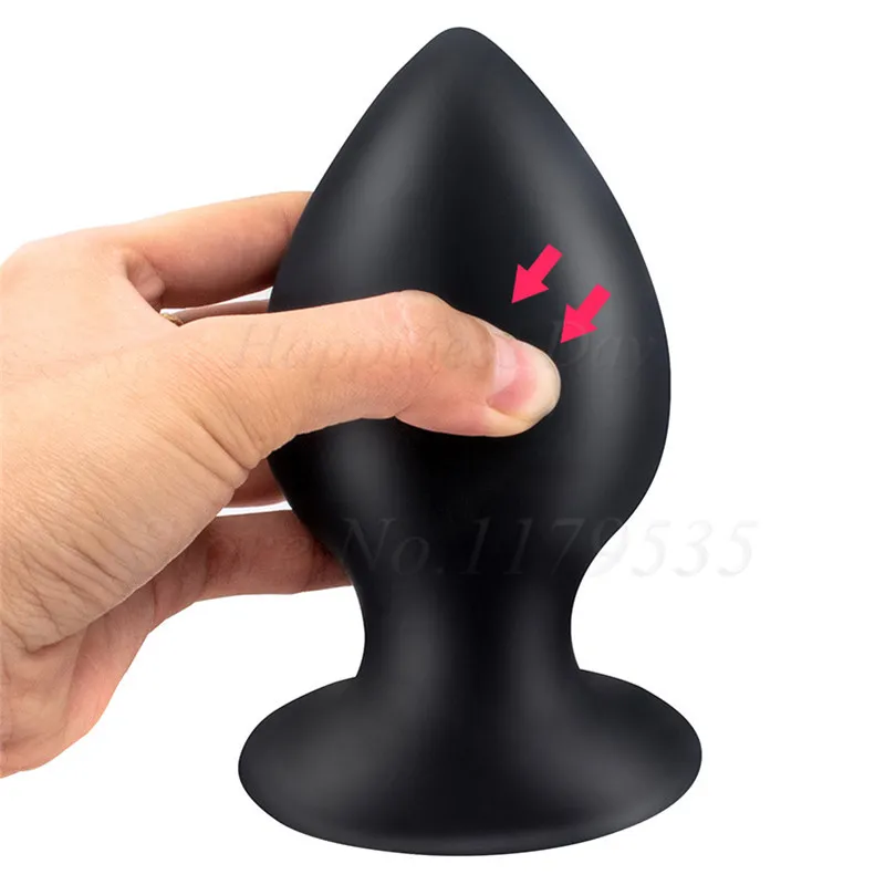 3Size Squeezable Huge Butt Plug With Sucker Silicone Soft Large Anal Speculum Anus Heavy G-spot Prostate Massager Sexy Shop | Красота и