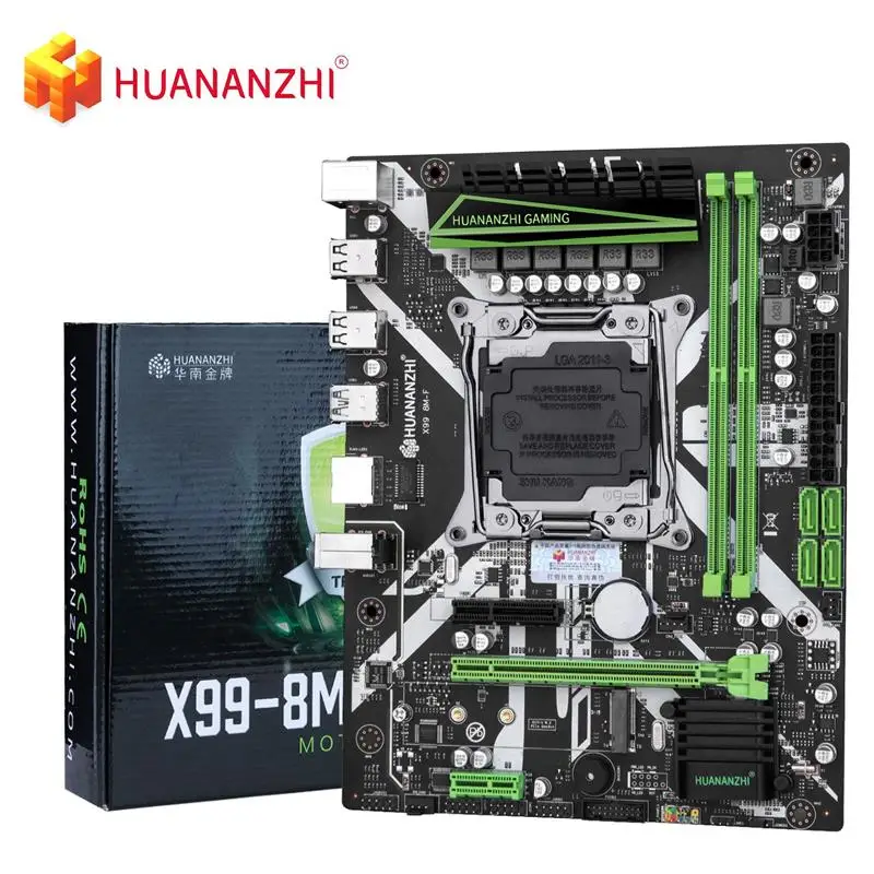 

HUANANZHI X99-8M-F Motherboard DDR4 Dual Channel Memory LGA 2011-3 All Series NVME USB 3.0 SATA M-ATX Server PC Motherboard