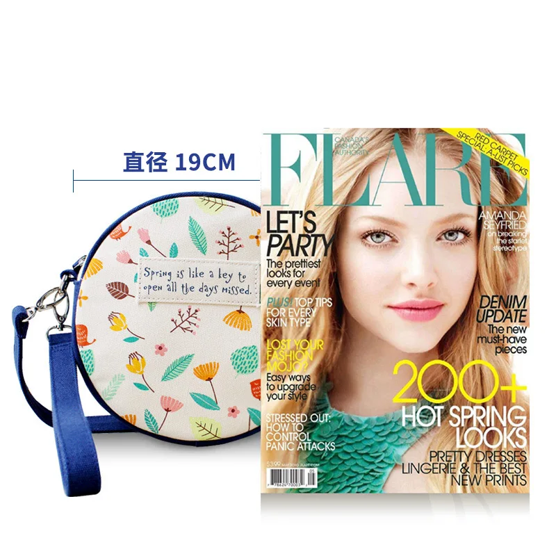 

Flower Princess Miss Cute round Bag Crossbody Bag Autumn Original Design Fresh Printed Bag Beauty Bag Women's Bag