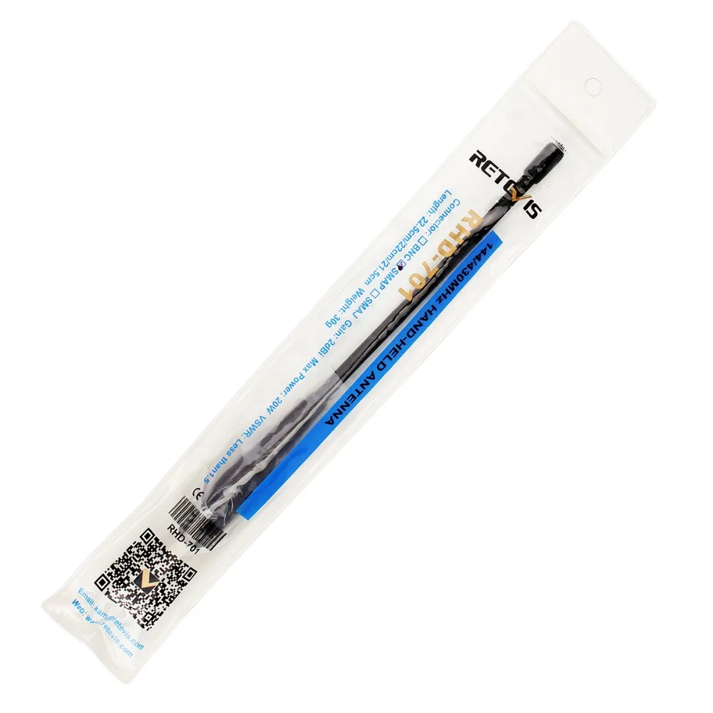 10pcs VHF UHF Retevis RHD-701 Dual Band Antenna SMA-F Female For Baofeng UV-5R Bf-888S For Kenwood For Retevis RT5R RT21 RT5