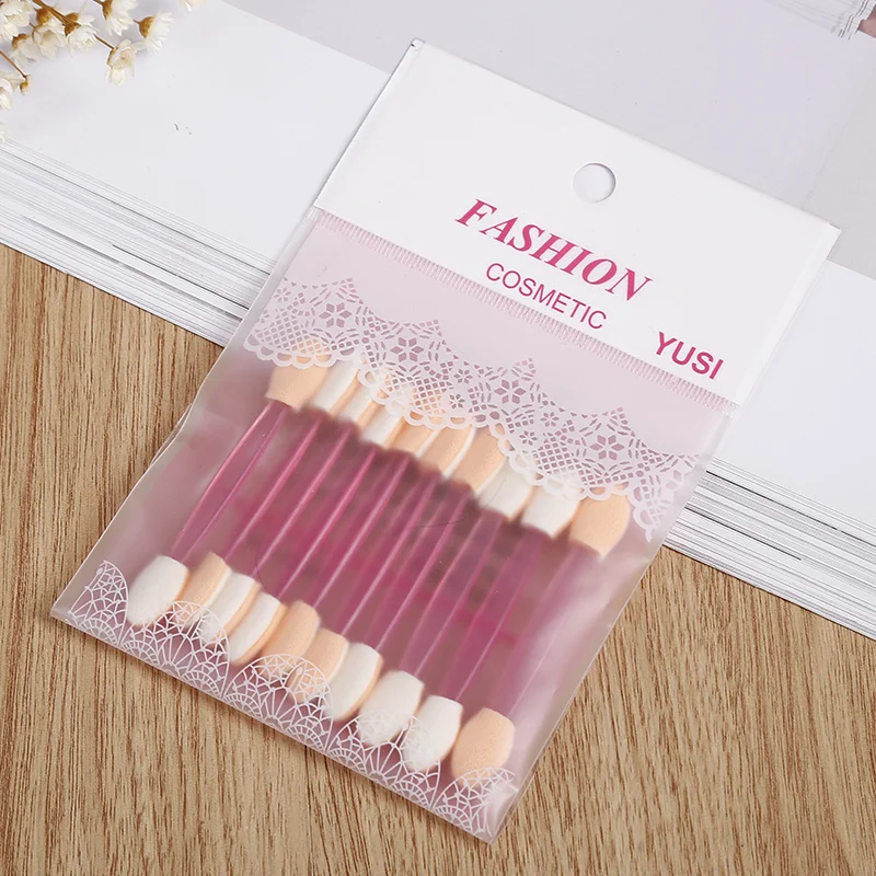 10pcs/set Wholesale Makeup Brush Double-end Eye Shadow Eyeliner Sponge Beauty Cosmetic Tool Eyeshadow TSLM1 | Красота и здоровье