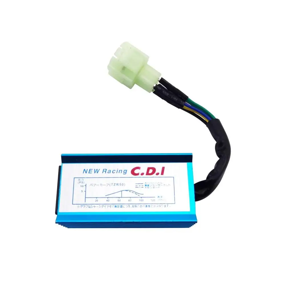 Мотоцикл синий 6 Pin гоночный AC CDI Коробка зажигания 6pin для GY6 50cc 125cc 150cc Мопед Скутер