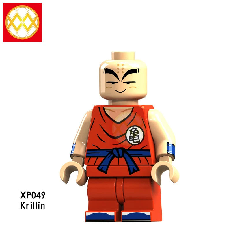 XP049 Krillin Dragon Ball Z строительные блоки Гоку Вегета Мастер Роши криллин стволы супер Saiyans Аниме Коллекция игрушек для детей Подарки - Цвет: XP049 Krillin