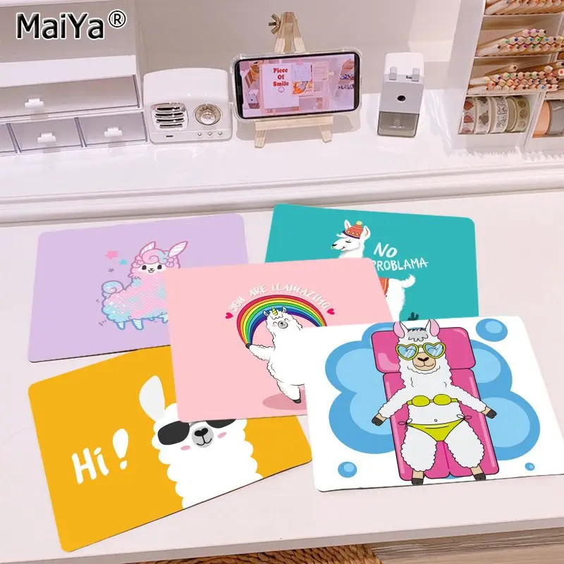 Новые поступления игровые коврики MaiYa с ламой и альпаками коврик для мыши гладкий