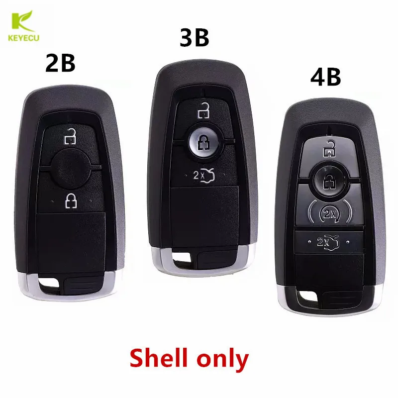 Чехол KEYECU для автомобильного ключа с 2/3/4 кнопками|Ключ от авто| |