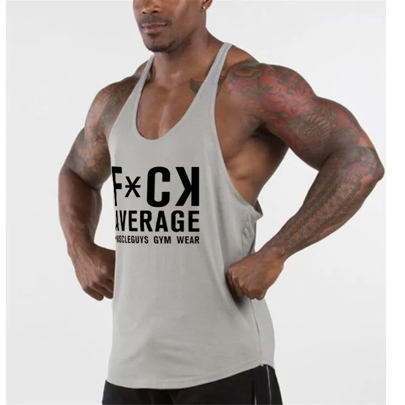 Новый бренд майка Мужская Спортивная Стрингер одежда Бодибилдинг Singlets фитнес