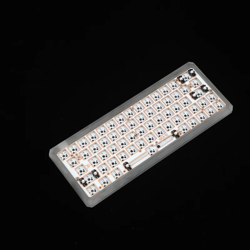 PC case kit GK64 GK64S клавиатура комплект CNC деревянный корпус Bluetooth Проводная пластина pcb - Цвет: PC case kit