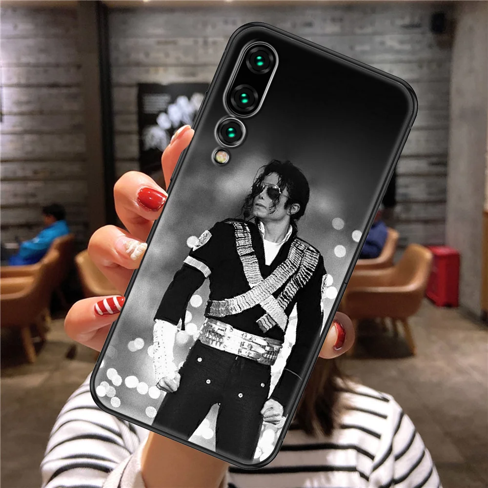 Чехол Майкла Джексона для телефона Huawei P Mate P10 P20 P30 P40 10 20 Smart Z Pro Lite 2019 Черный Модный